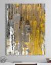 Yellow and Beige Abstract Art Painting - Modern Canvas Wall Art