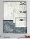 Grey and White Abstract Art Painting - Modern Canvas Wall Art