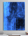 Blue Abstract Art Painting - Modern Canvas Wall Art