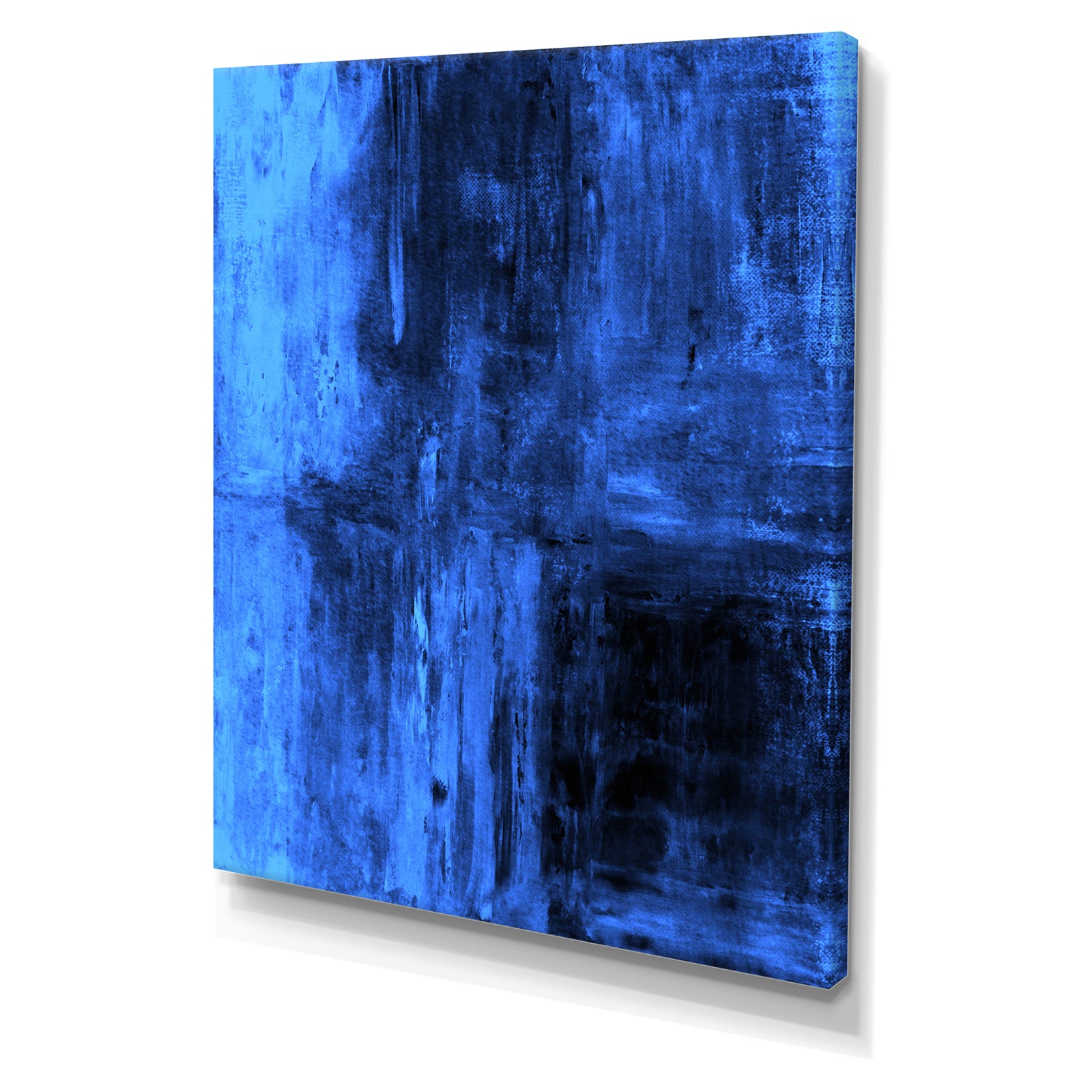 Blue Abstract Art Painting - Modern Canvas Wall Art
