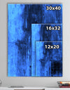 Blue Abstract Art Painting - Modern Canvas Wall Art