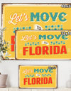 Vintage Florida sign - Cottage Canvas Wall Art