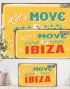Vintage Ibiza sign - Cottage Canvas Wall Art