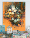 Beautiful abstract colorful flowers design - Cottage Canvas Wall Art