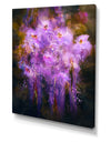Abstract purple flower - Cottage Canvas Wall Art