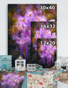 Abstract purple flower - Cottage Canvas Wall Art