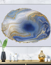 Ocean Blue Golden Jasper Agate I - Glam Canvas Wall Art Print