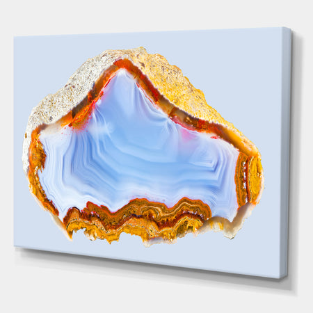 Bohemian Blue And Gold Gemstone - Glam Canvas Wall Art Print