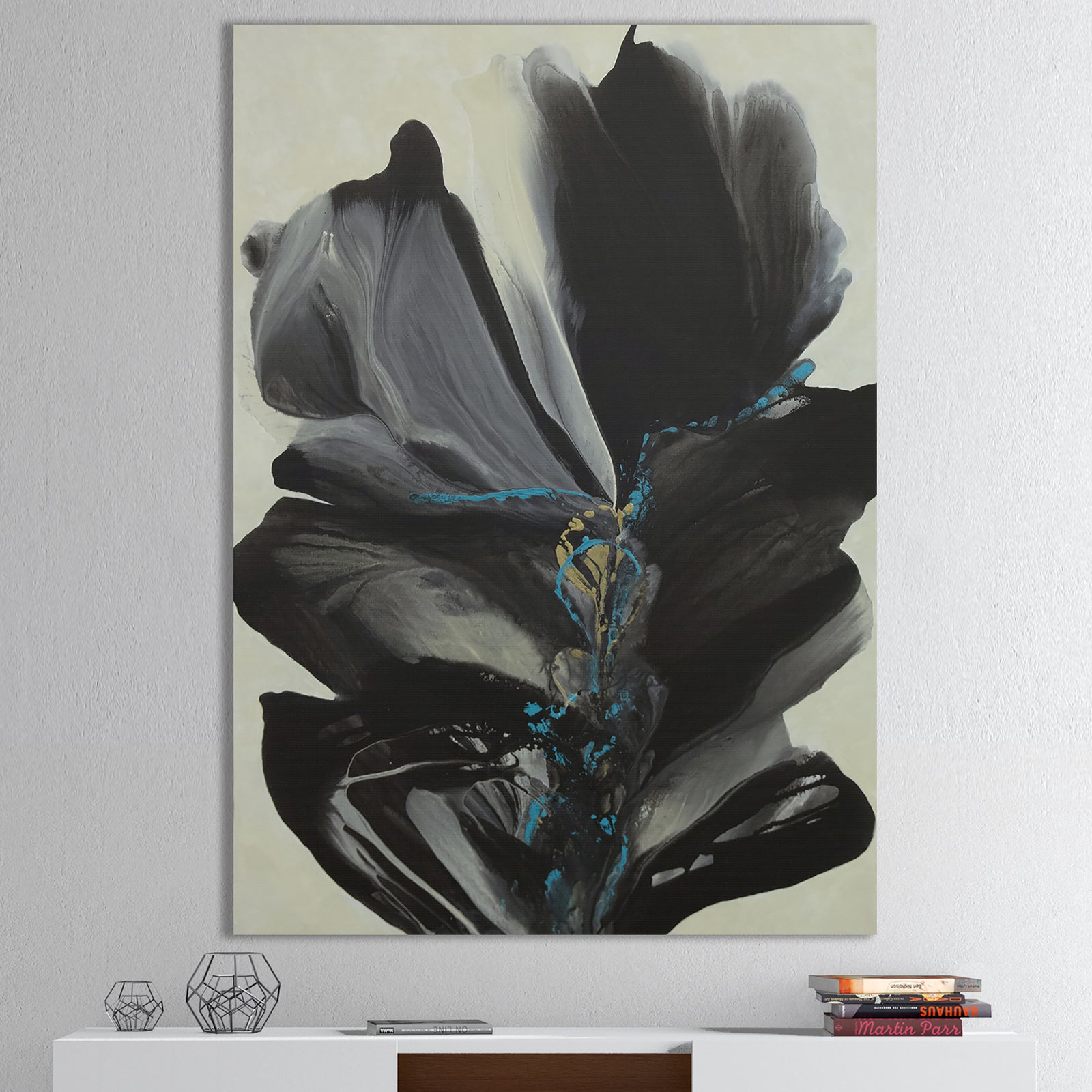 Many Shades of Gray 2 - Modern & Contemporary Gallery-wrapped Canvas