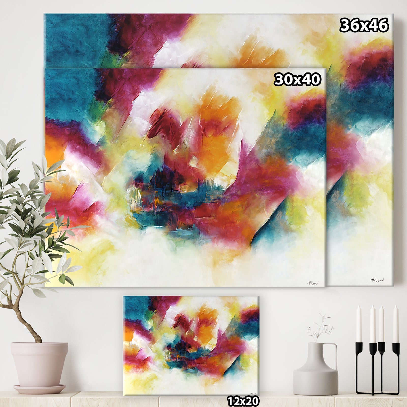 Taking Center Stage - Modern & Contemporary Gallery-wrapped Canvas