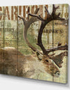 Open Season Caribou - Traditional Canvas Wall Art