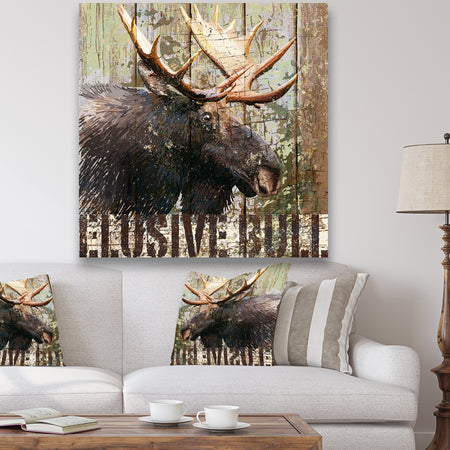 Open Season Moose - Traditional Canvas Art Print