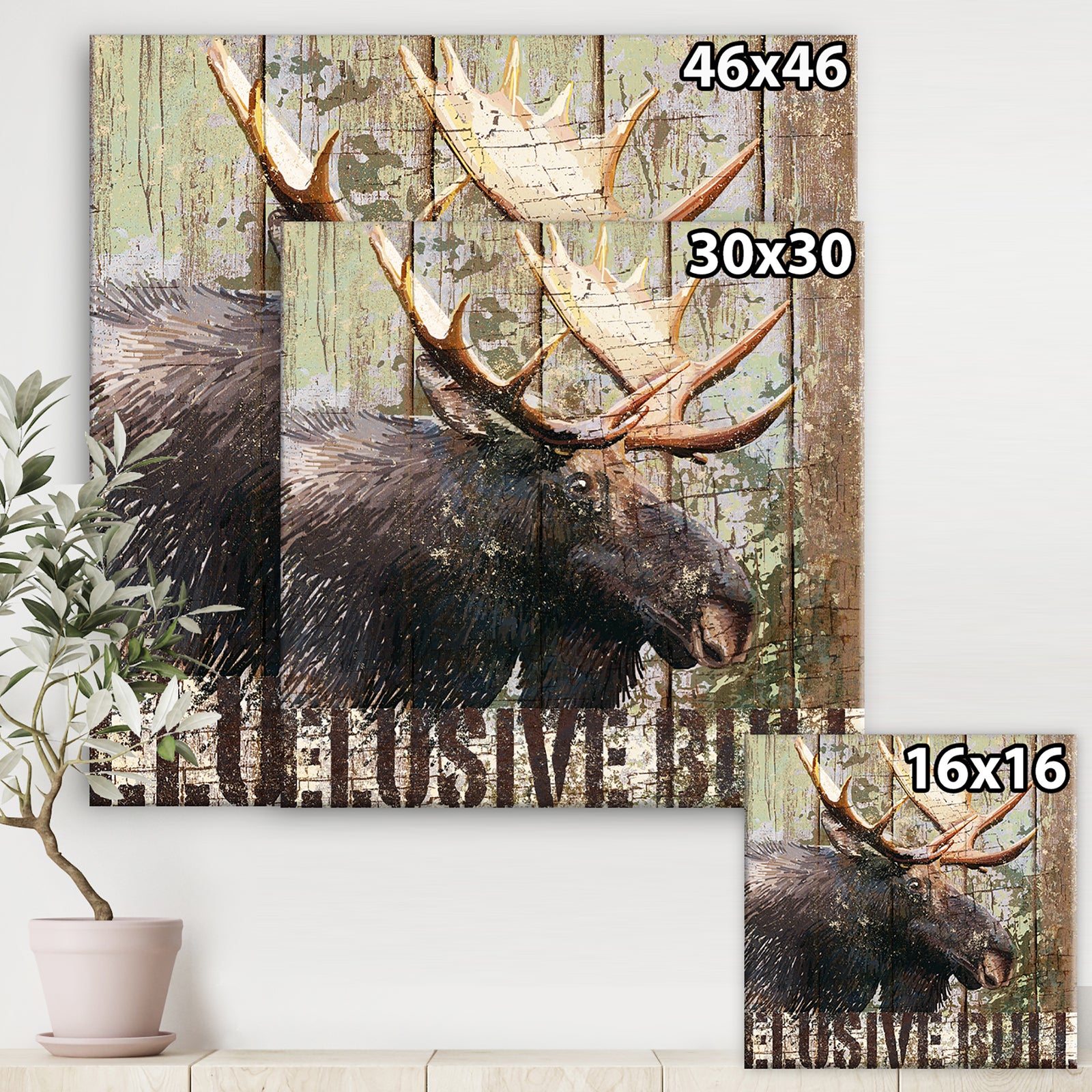 Open Season Moose - Traditional Canvas Art Print