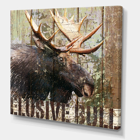 Open Season Moose - Traditional Canvas Art Print