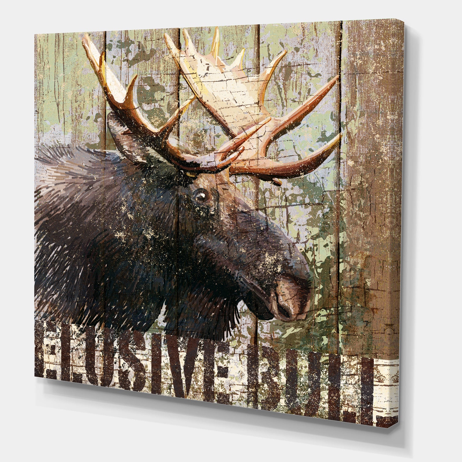 Open Season Moose - Traditional Canvas Art Print