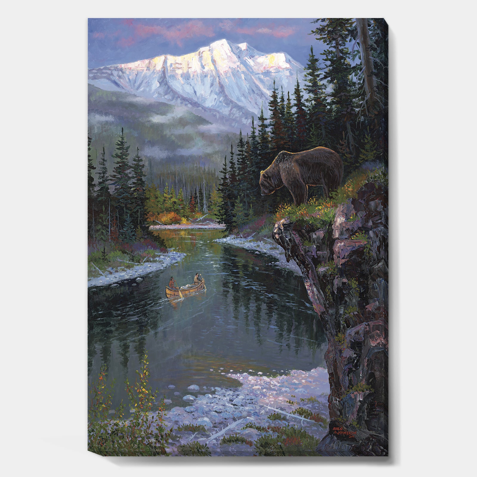 Southfork Grizzly - Traditional Premium Canvas Wall Art