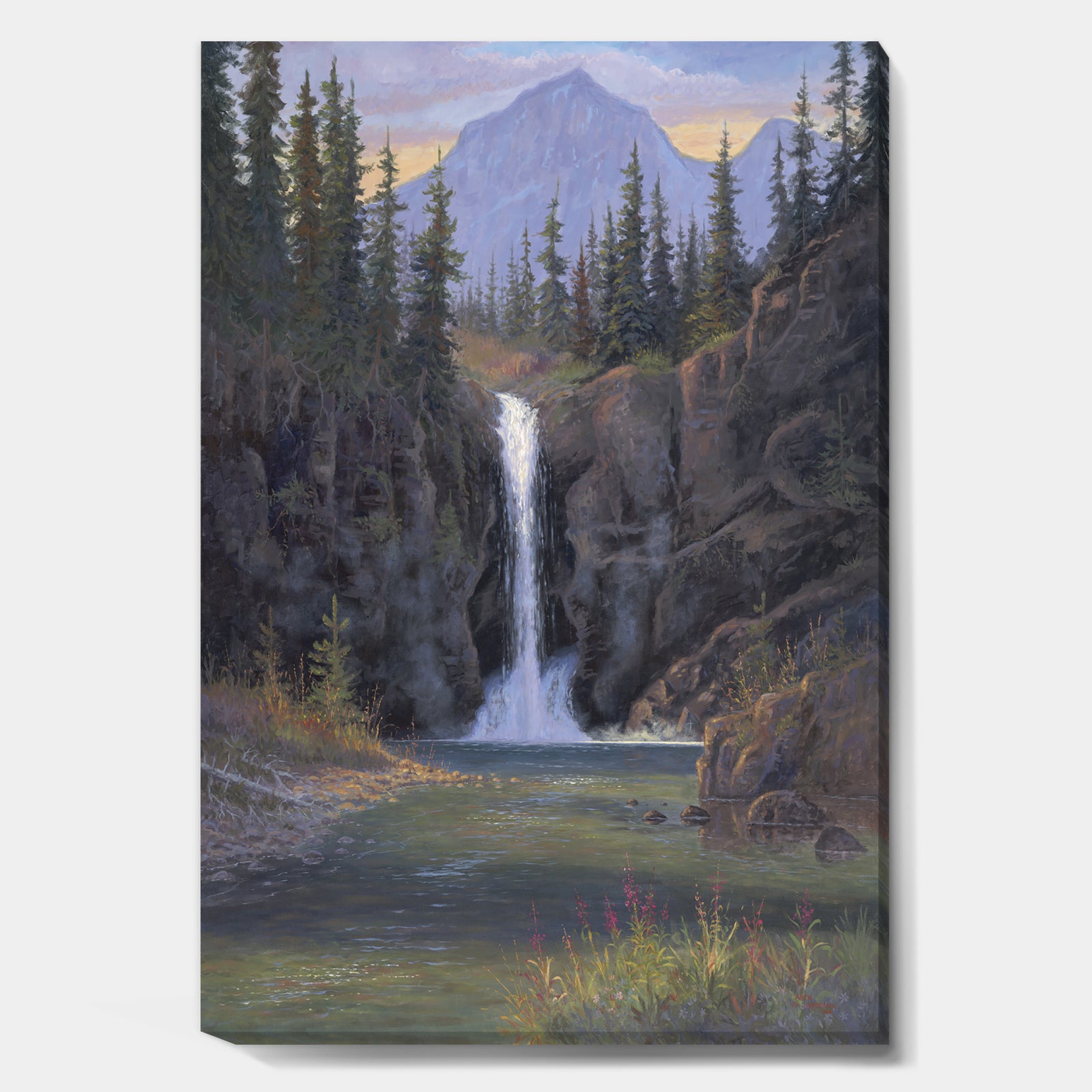 Running Eagle Falls - Traditional Canvas Art Print
