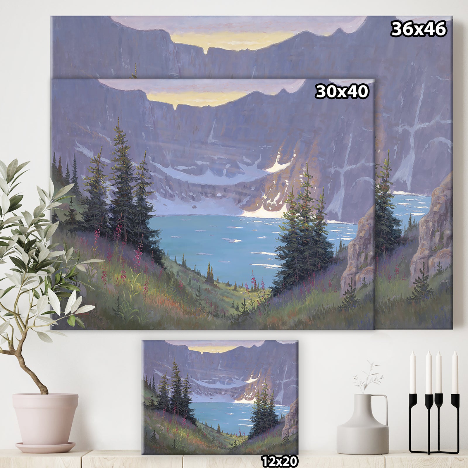 Iceberg Lake - Traditional Gallery-wrapped Canvas