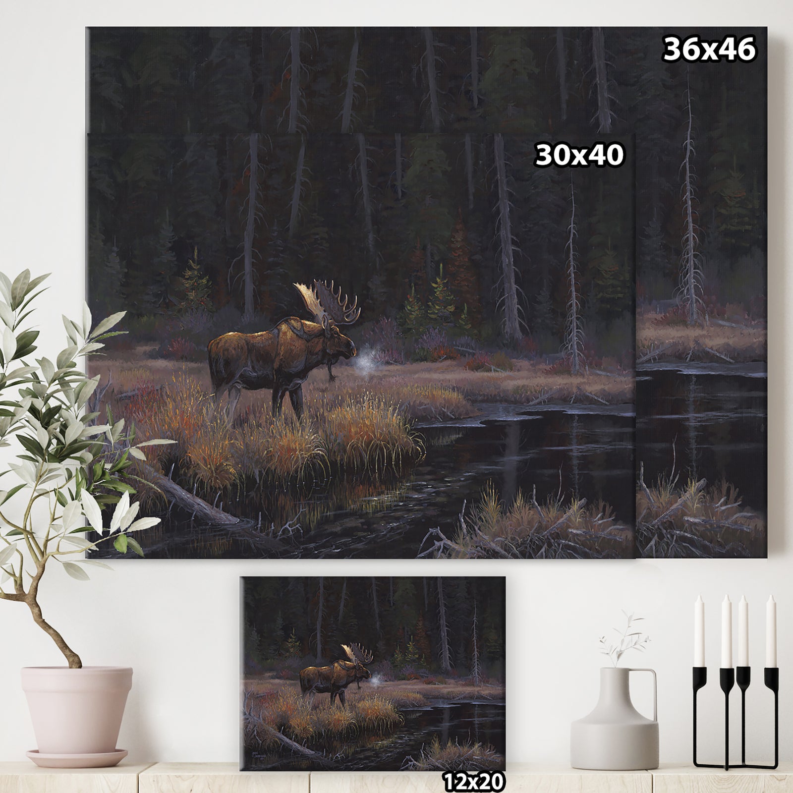 Evening Light - Traditional Gallery-wrapped Canvas