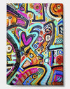 Peacock Love Shimmy - Modern & Contemporary Canvas Art Print