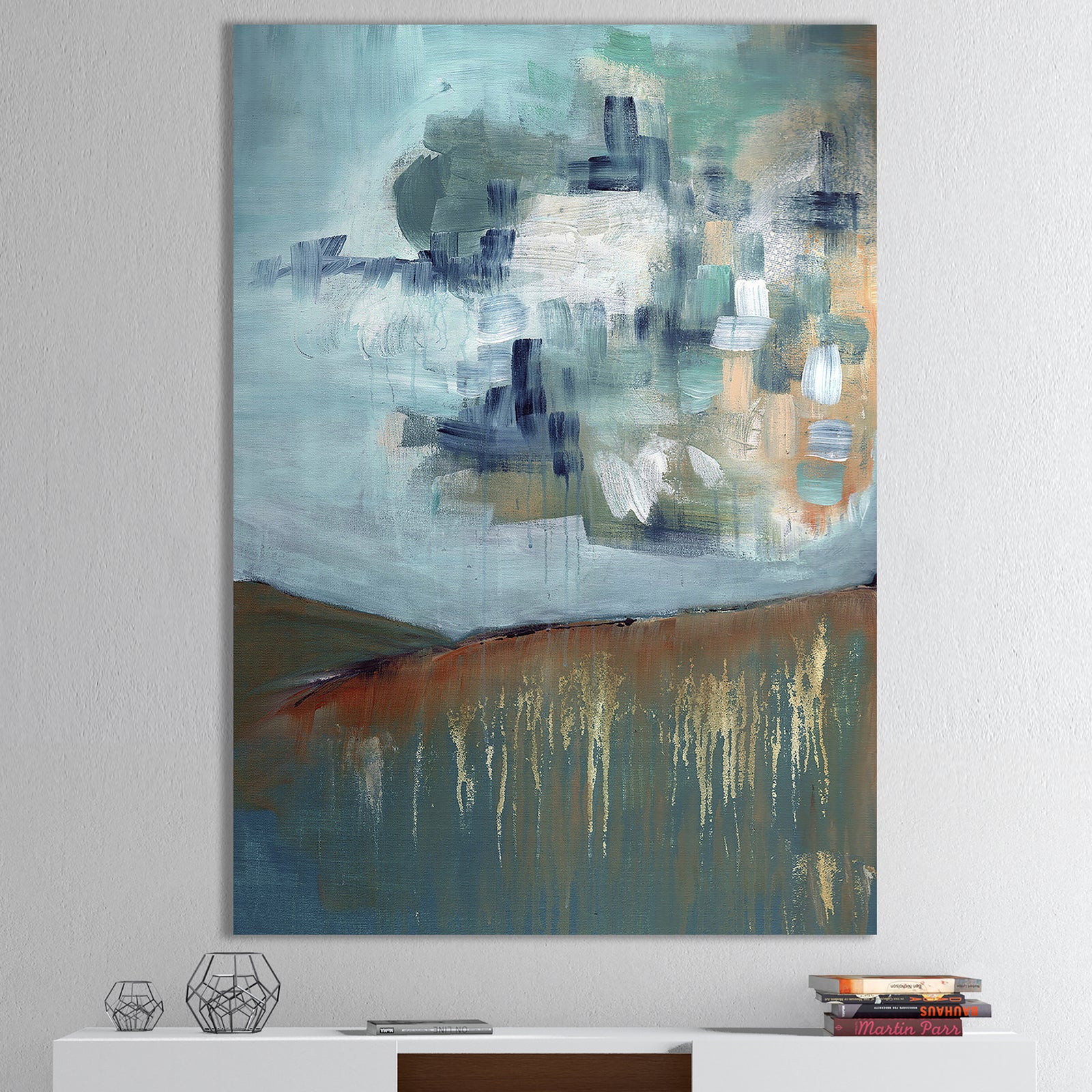 Blue Skye Composition I - Modern & Contemporary Premium Canvas Wall Art