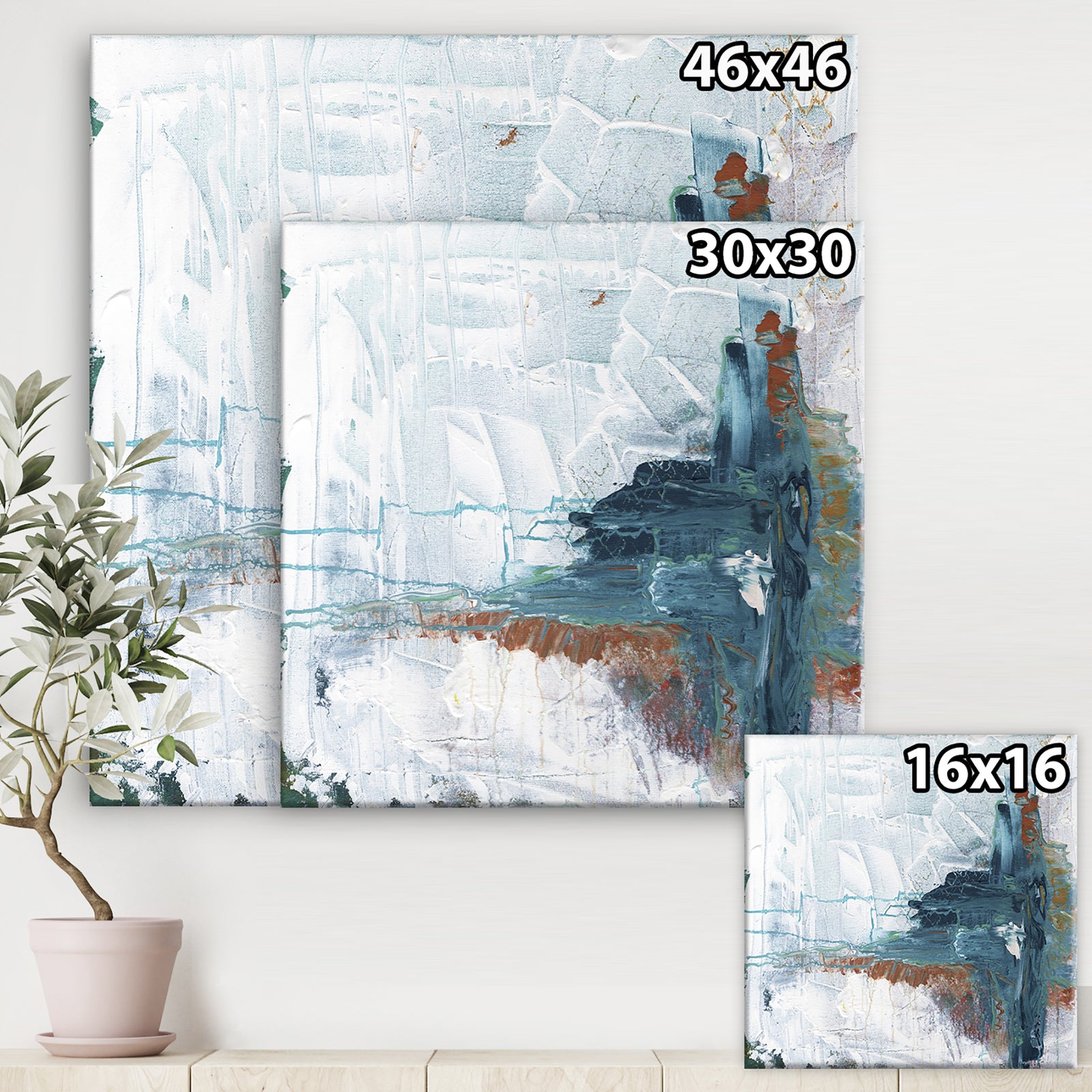 The Iceberg Awakens - Modern & Contemporary Gallery-wrapped Canvas