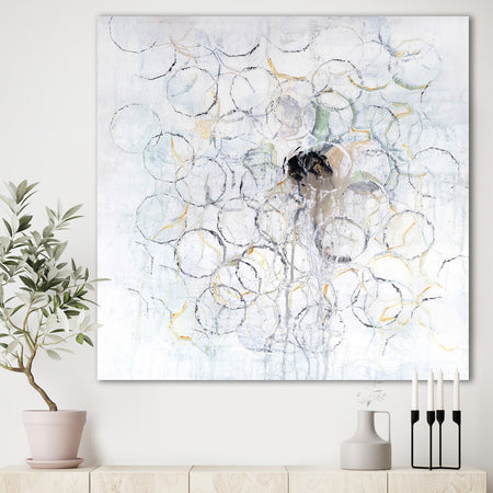 Concentric Circle Impressions I - Modern & Contemporary Canvas Artwork