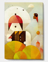 Young Man With Red Bird - Mid-Century Modern Canvas Wall Art