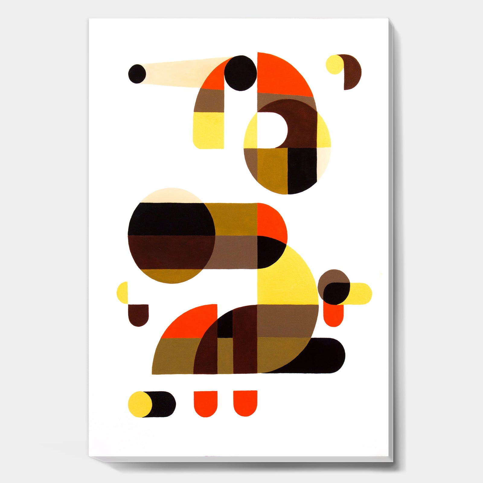 In And Out - Mid-Century Modern Canvas Artwork