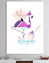 Placido Flamingo - Mid-Century Modern Canvas Art Print