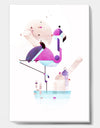 Placido Flamingo - Mid-Century Modern Canvas Art Print