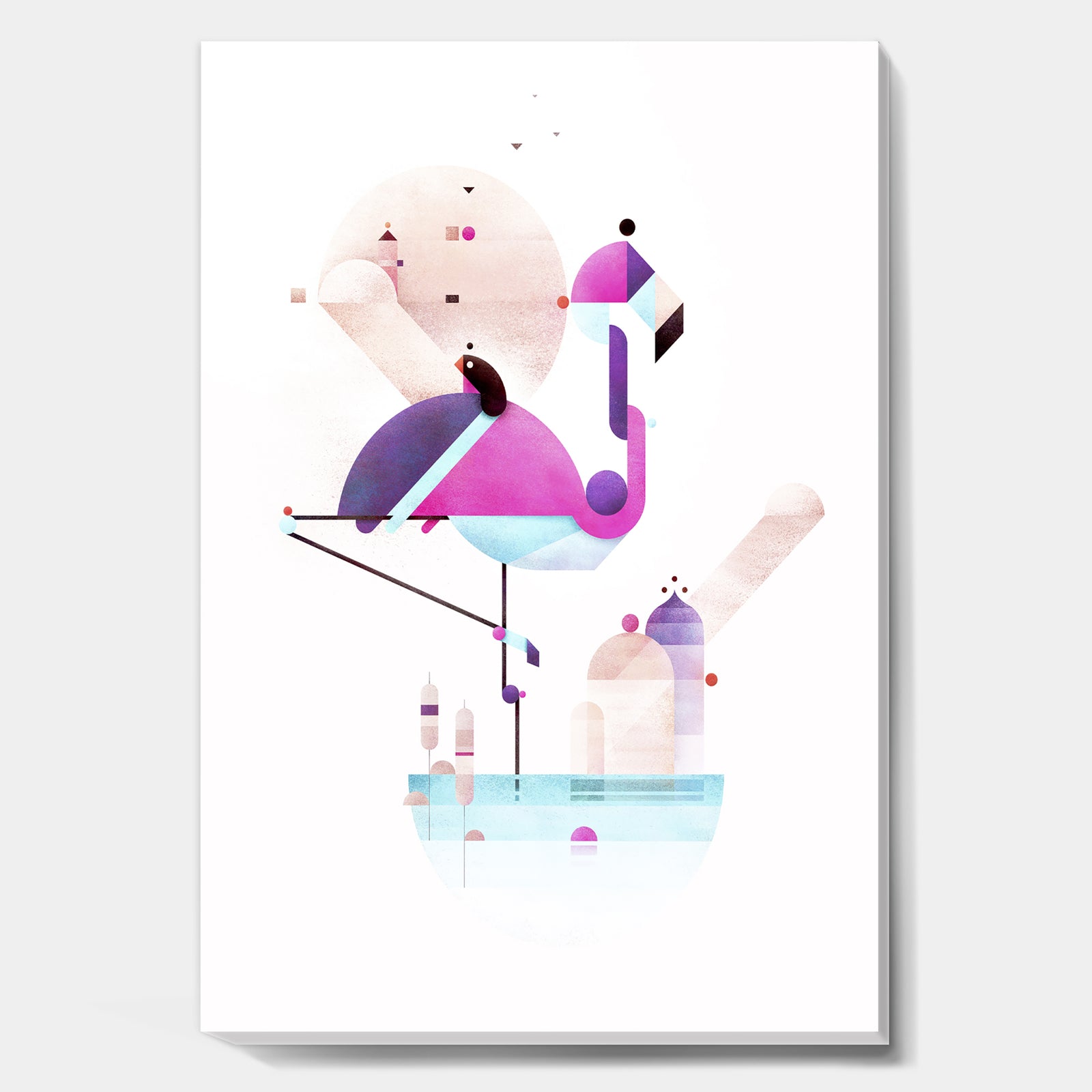 Placido Flamingo - Mid-Century Modern Canvas Art Print