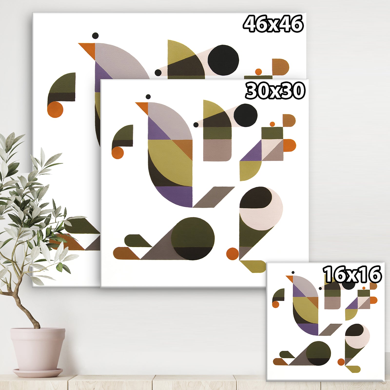 Bended Knee - Mid-Century Modern Canvas Art Print
