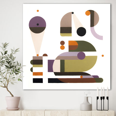Emergency call - Mid-Century Modern Canvas Artwork