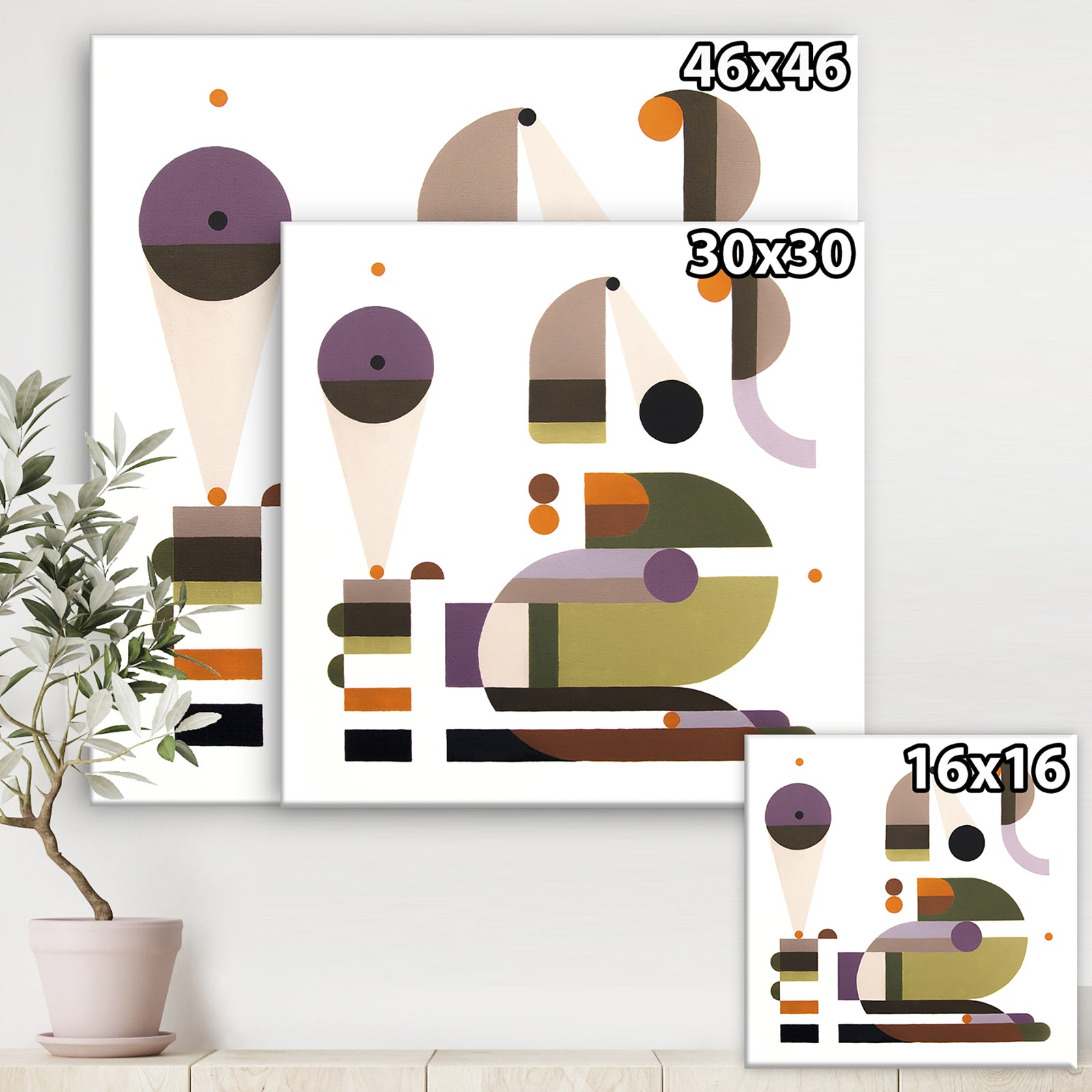 Emergency call - Mid-Century Modern Canvas Artwork
