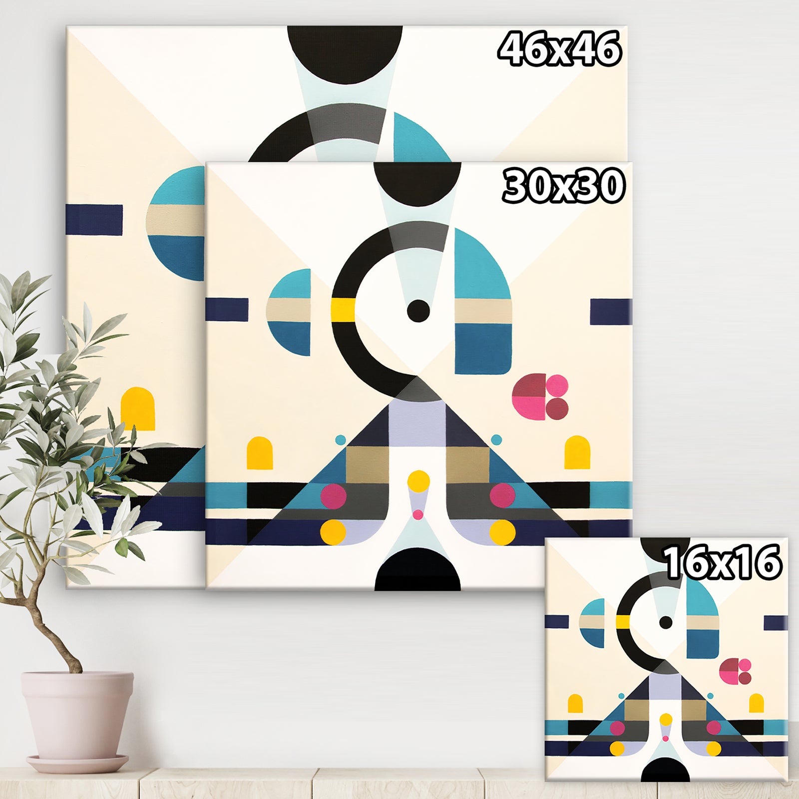 Open minded - Mid-Century Modern Premium Canvas Wall Art