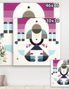 Rainbow Island - Mid-Century Modern Canvas Wall Art