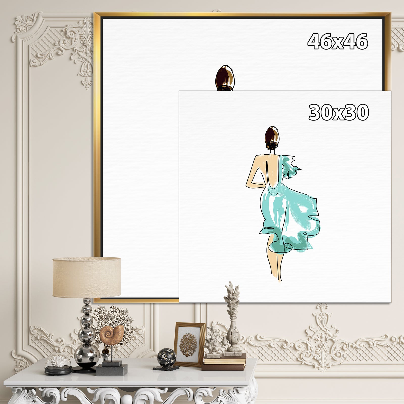 Evening Dress Fashion - Fashion Premium Canvas Wall Art
