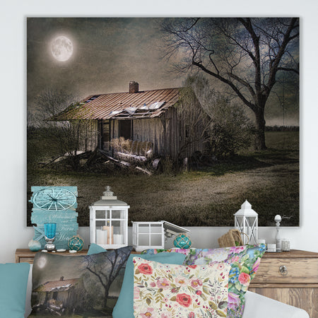 Forgotten in Moonlight - Farmhouse Canvas Artwork