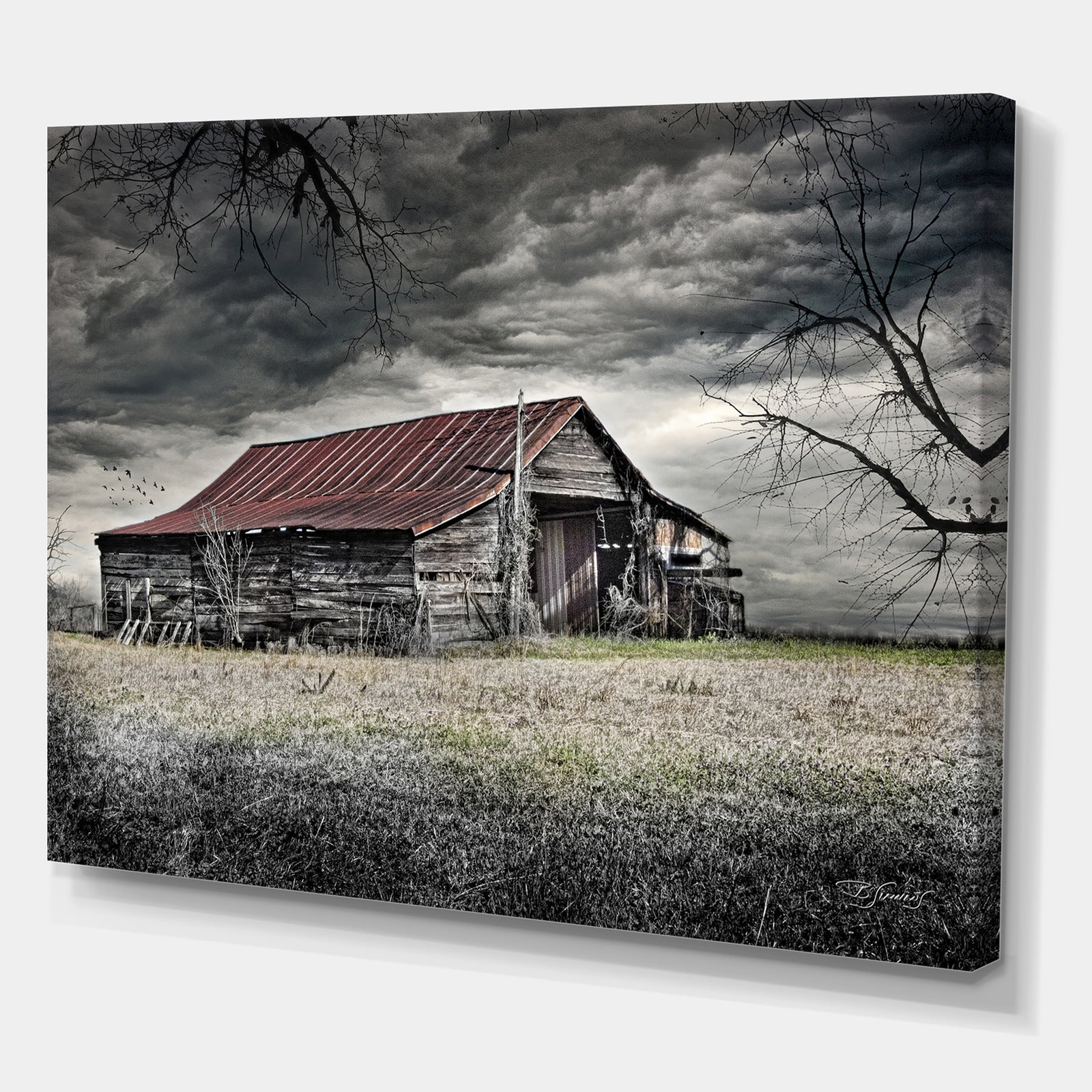 Storm Barn - Farmhouse Canvas Artwork