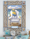 Beach Chair Calm - Nautical & Coastal Canvas Artwork