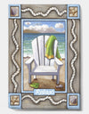 Beach Chair Relax - Nautical & Coastal Premium Canvas Wall Art