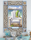 Beach Chair Relax - Nautical & Coastal Premium Canvas Wall Art