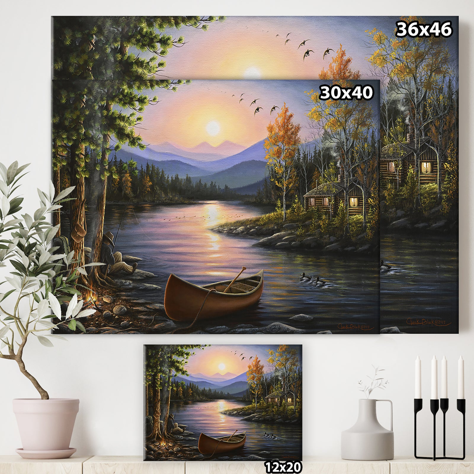 Campfire Stories - Lake House Canvas Art Print