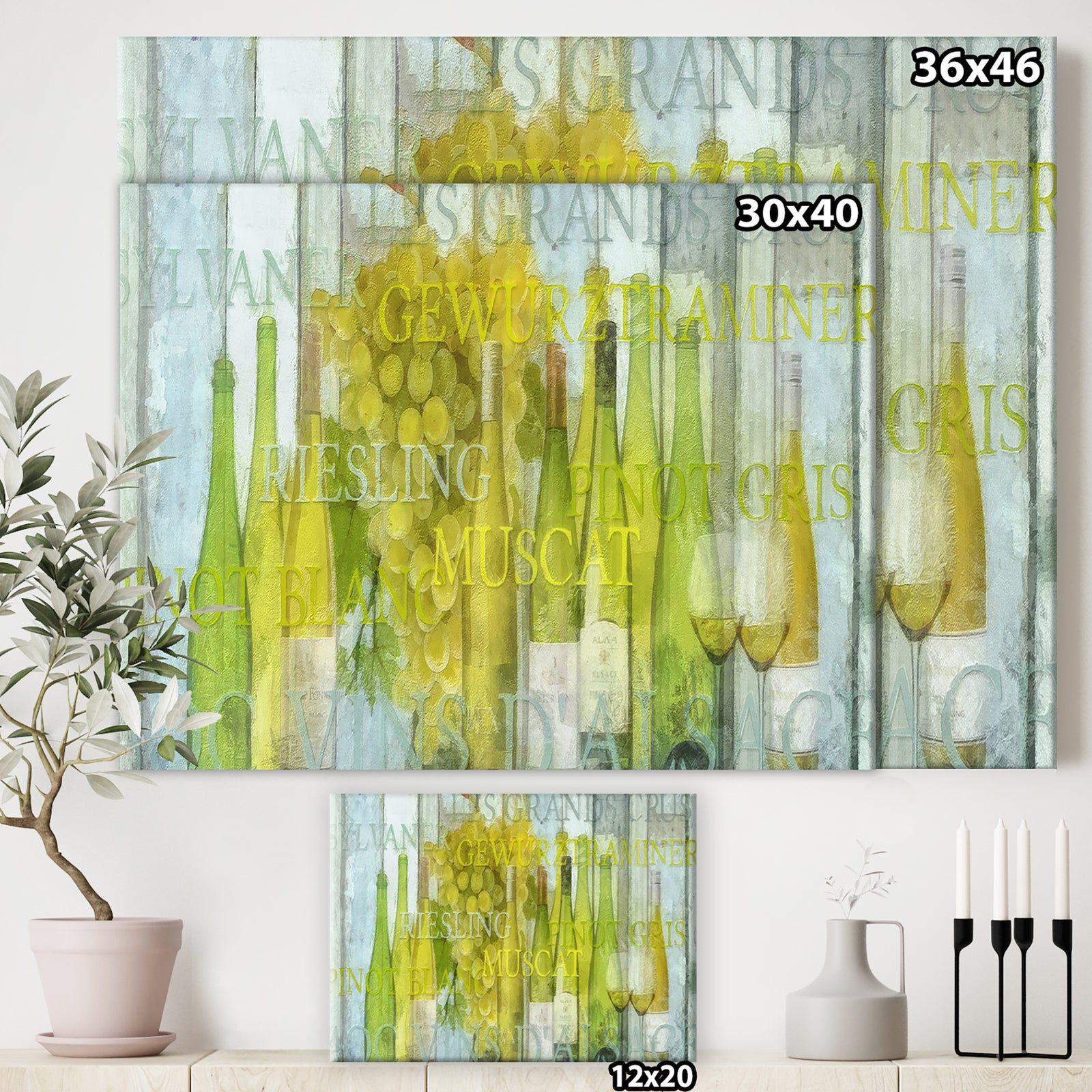 Alsace Wine - Cottage Gallery-wrapped Canvas