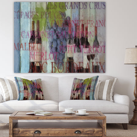 Bordeaux Wine - Cottage Canvas Artwork