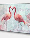 Flamingo Power - Cottage Premium Canvas Wall Art