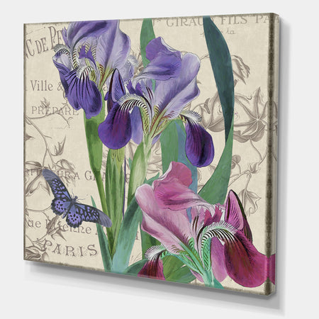Vintage Flowers III - Cottage Canvas Art Print