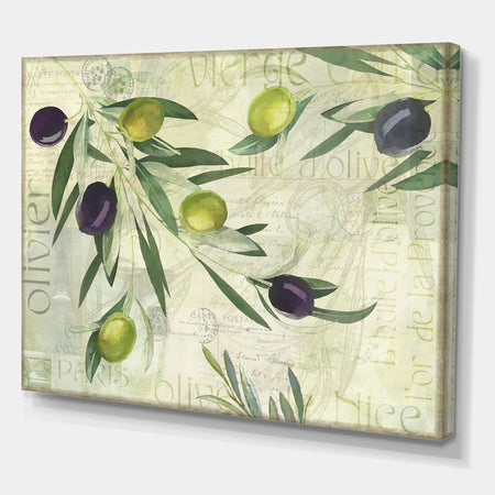 Olives de Nice - Cottage Canvas Artwork