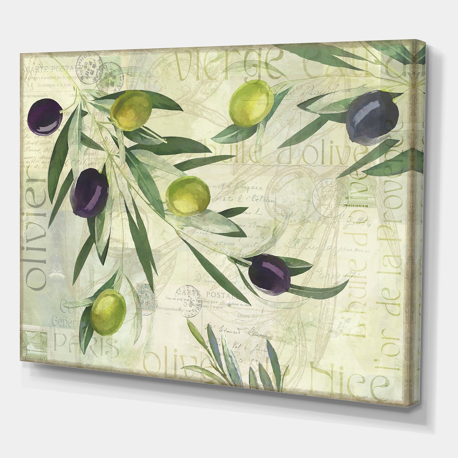 Olives de Nice - Cottage Canvas Artwork